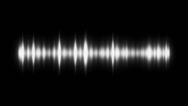 Audio spectrum waveform