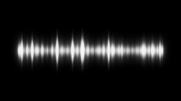 Photo audio spectrum waveform