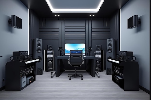 Audio workplace recording studio computer music studio