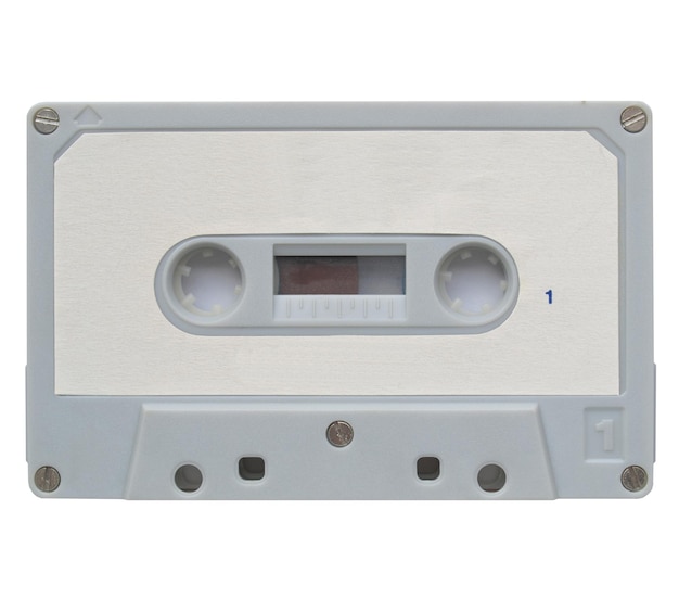 Foto audiocassette geïsoleerd