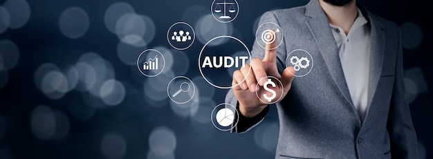 AUDIT icons on virtual screen