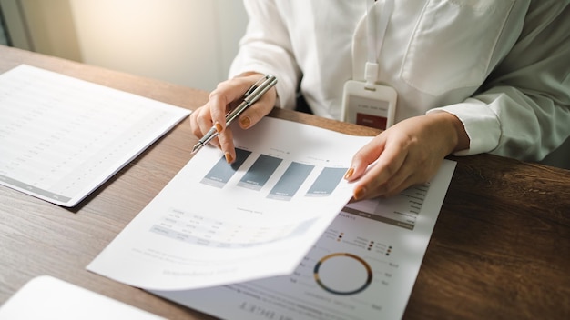 Auditor or internal revenue service staff Business women checking annual financial statements of company Audit Concept