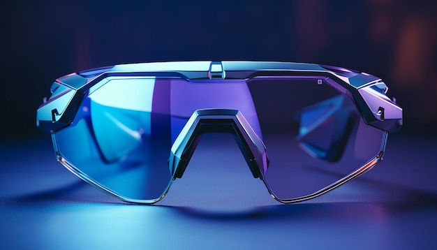 Augmented reality futuristic glasses