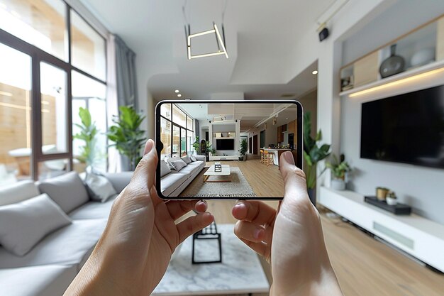 Modello di realtà aumentata di interior design creato con ai generativa