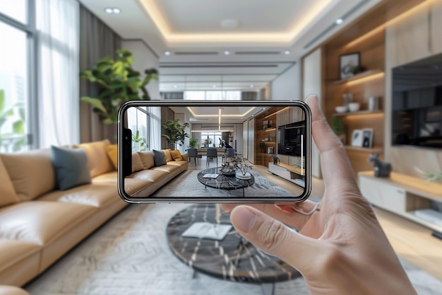 Foto modello di realtà aumentata di interior design creato con ai generativa