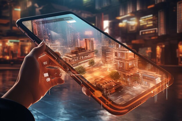 Augmented reality technology concept and interactive applications