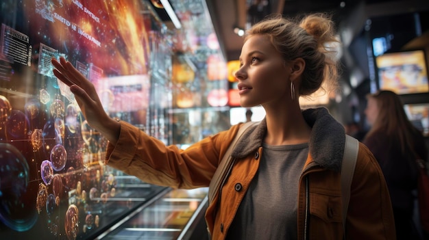 Augmented reality winkelen meeslepende ervaringen interactieve retail futuristische handel boeiende marketing gecreëerd met Generative AI technologie