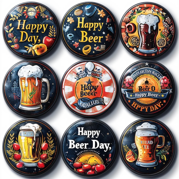 Photo august 4th marks international beer day vector illustration a celebration of brews worldwide