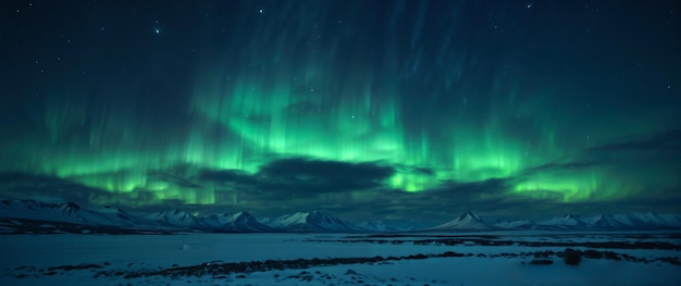 Aurora borealis of noordelijk licht aan de hemel