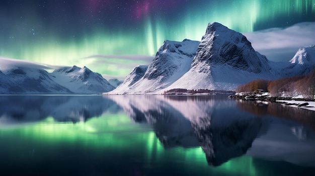 Aurora Borealis senja eiland Noorwegen noorderlicht