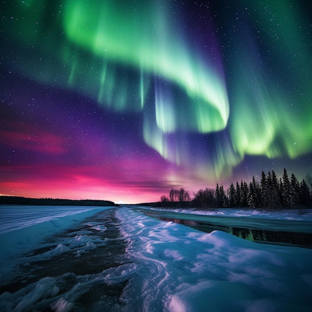 Foto aurora borealis