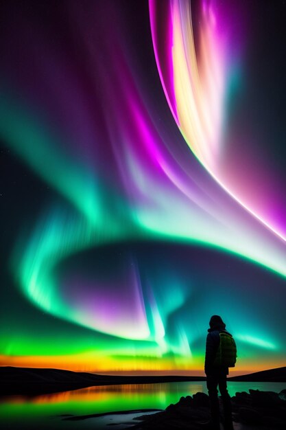 Photo aurora lights