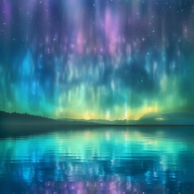 Aurora pattern background