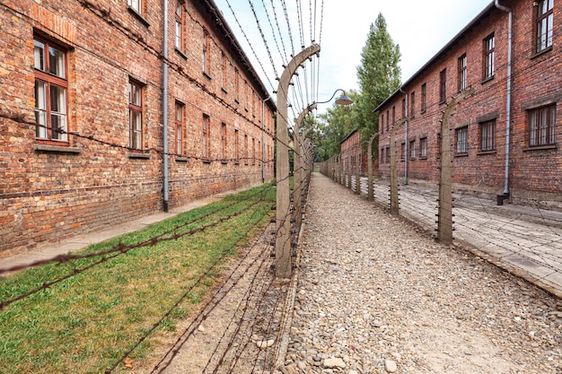 Auschwitz Oswiecim jewish prison in occupied Poland during second world war and Holocaust