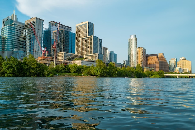 Austin texas skyline stadsgezicht downtown usa city