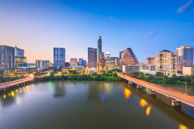 Foto orizzonte di austin texas usa