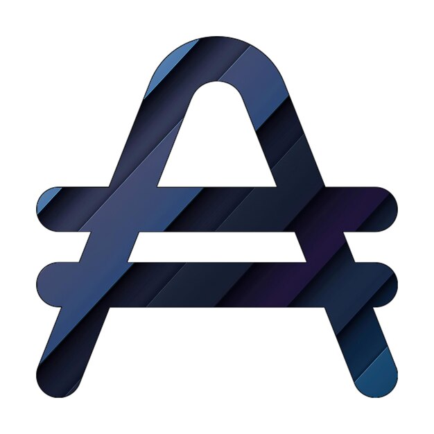 austral sign icon blue cyan dark diagonal texture