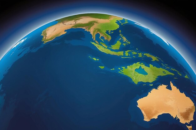 australia continent silhouette