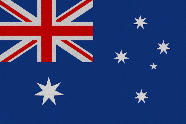 Photo australia fabric flag