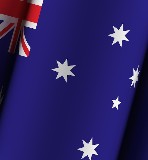 Australia flag dramatic background full