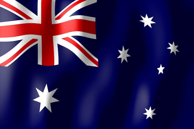 Australia rippled country flag