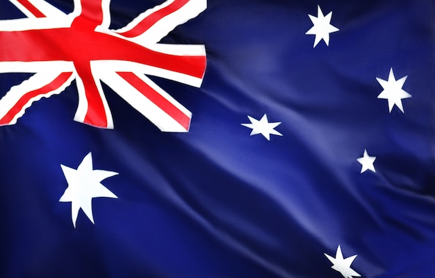 Australia waving flag