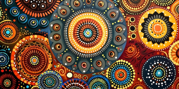 Australian Aboriginal Dot Painting Dreamtime Story Of The Night Sky Australian Aboriginal Dot Painting Dreamtime Story Night Sky Concept Dreamtime Stories Australian Aboriginal Art Dot Painting Night Sky Folklore 864588 171756