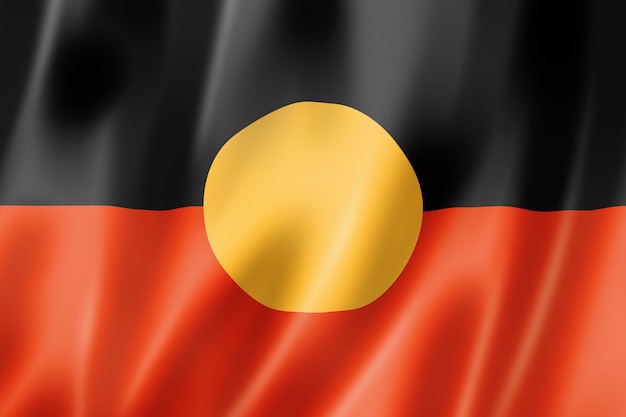 Австралийский абориген этнический флаг