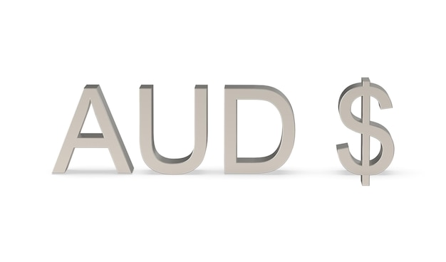 호주 달러 메탈릭 실버 호주의 AUD 통화 기호