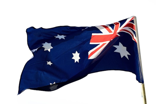 Австралийским флагом