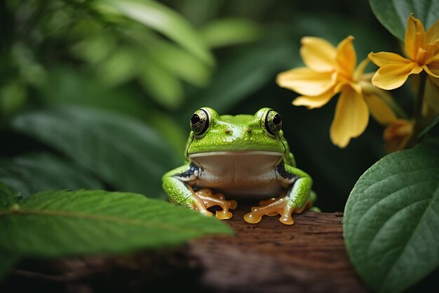 Australian Green Tree frog Dumpy Frog