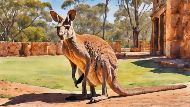 Foto canguro australiano