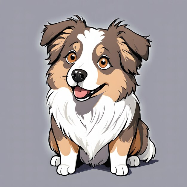 Australian Shepherd Illustration