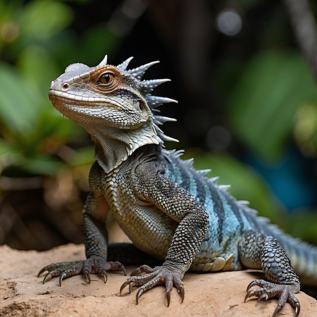 Photo australian water dragon lizard