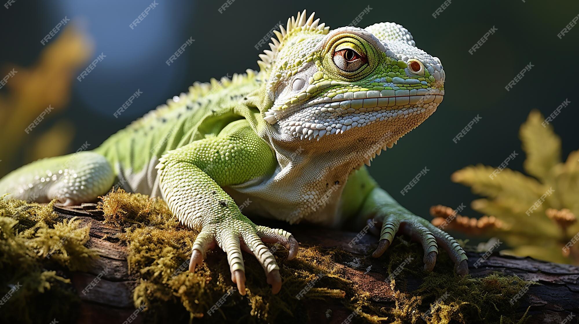 Premium AI Image | australian white tree frog sitting on branch