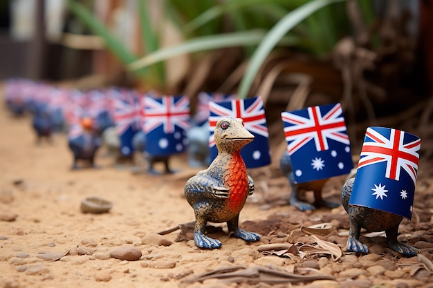 Australiana decorations on australia day