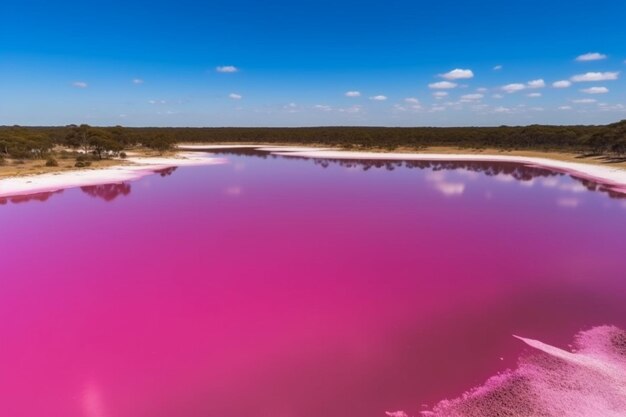 Australië Pink Lake Generatieve AI