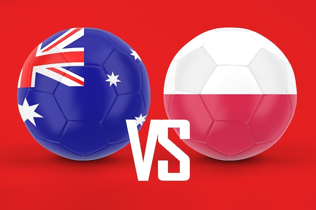 Australië versus Polen voetbal