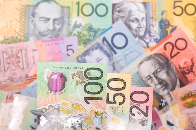 Australische geld dollar een zakelijke achtergrond