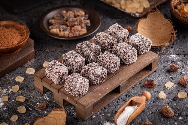 Australische Lamingtons-cake