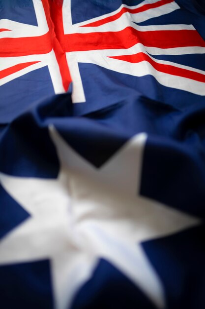 Foto australische vlag voor de nationale dag van 26. januari