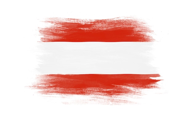 Austria flag brush stroke national flag