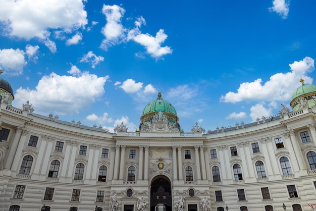 Austria Vienna famous Hofburg palace and Heldenplatz