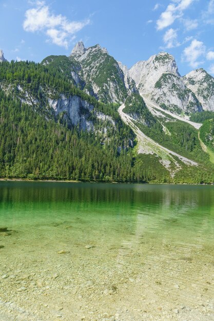 Photo the austrian alps near gosau