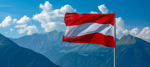 Austrian flag a symbol of national pride and unity in Austria