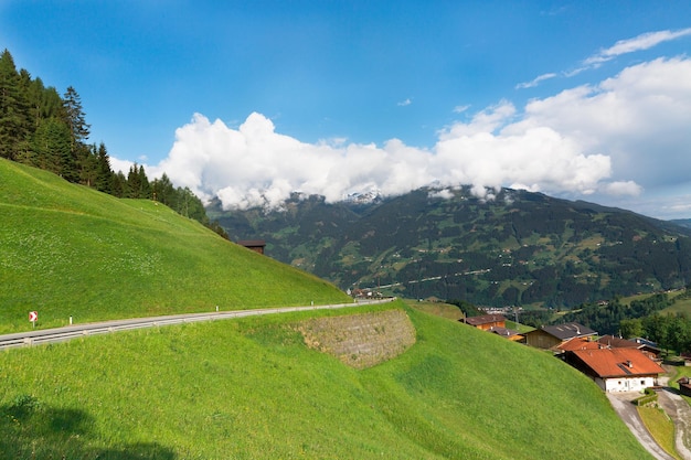 Austrian village in the Alps