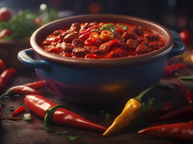 Photo authentic chili con carne recipe