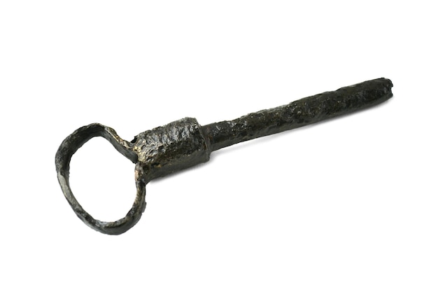 Authentic historic old ancient metal key