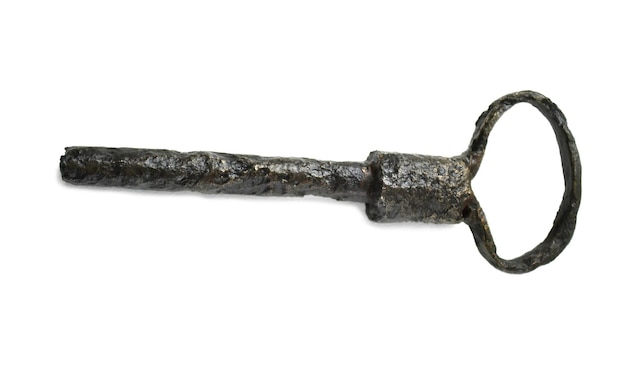 Authentic historic old ancient metal key