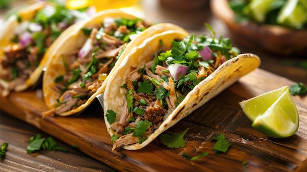 authentic mexican barbacoa carnitas and chicken tacos